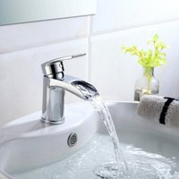 Chrome Waterfall Basin Mono Mixer Tap & Waste