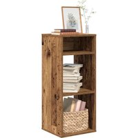 Berkfield Home Book Cabinet Old Wood 34x31x80 cm Engineered Wood in Brown | Size: 34 x 31 x 80 cm