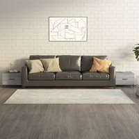 Berkfield Home Coffee Tables with Metal Legs 2 pcs Grey Sonoma 50x50x40 cm | Size: 50 x 50 x 40 cm