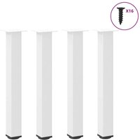 Berkfield Home Coffee Table Legs 4 pcs White 72-74 cm Steel