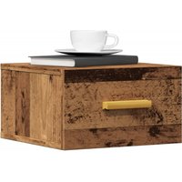 Wall mounted Bedside Cabinet Old Wood 35x35x20 cm x 35 x 20 cm