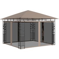 Gazebo Mosquito Net 3x3x2.73 m Taupe 180 g m ²
