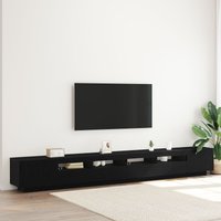 TV Stand LED Lights Oak 300x35x40 cm Made Engineered Wood x 35 x 40 cm