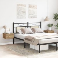 Berkfield Home Bedside Cabinets 2 pcs Wall-Mounted Artisan Oak 35x35x20 cm in Brown | Size: 35 x 35 x 20 cm