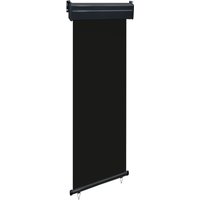 Berkfield Home Balcony Side Awning 65x250 cm Black