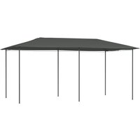 Berkfield Home Gazebo 3x6x2.6 m Anthracite 160 g/m ² in Black