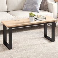 Table Top 110x40x2.5 cm Rectangular Solid Wood Pine