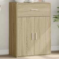 Berkfield Home Sideboard Sonoma Oak 60x30x84 cm Engineered Wood in Brown | Size: 60 x 30 x 84 cm