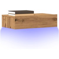 TV Cabinets LED Lights 2 pcs Artisan Oak 60x35x15.5 cm