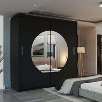 Milos Sliding Wardrobe Mirror LED Light W150cm x H217cm