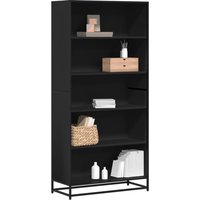 Berkfield Home Bookcase Black 80.5x35x170.5 cm Engineered Wood