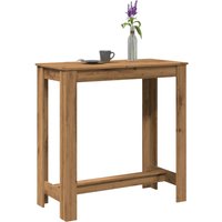 Berkfield Home Bar Table Artisan Oak 102x50x103.5 cm Engineered Wood in Brown