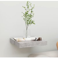 Berkfield Home Floating Wall Shelf Concrete Grey 23x23.5x3.8 cm MDF