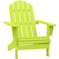 Berkfield Home Garden Adirondack Chair Solid Fir Wood Green