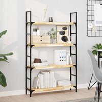 Berkfield Home Floating Shelves 3 pcs 100x20x4 cm Untreated Solid Wood Acacia in Brown | Size: 100 x 20 x 4 cm