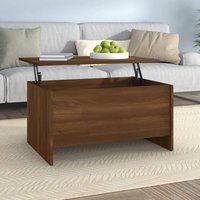 Berkfield Home Coffee Table Brown Oak 80x55.5x41.5 cm Engineered Wood