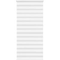 Berkfield Home Zebra Blind White 100x230 cm Fabric Width 95.9 cm Polyester