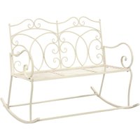 Berkfield Home Garden Bench 104 cm Iron Antique White