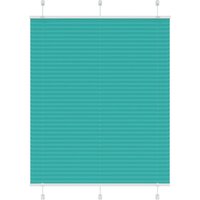 Berkfield Home Pleated Blind Petrol Green 105x100 cm Fabric Width 104.4 cm Polyester