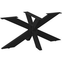Berkfield Home Coffee Table Leg Spider Shape Black 98x58x(42-43) cm Steel
