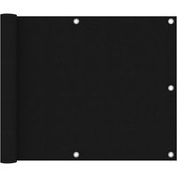 Berkfield Home Balcony Screen Black 75x500 cm Oxford Fabric