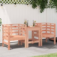 Berkfield Home Garden Chairs 2 pcs 61.5x53x71 cm Solid Wood Douglas in Brown