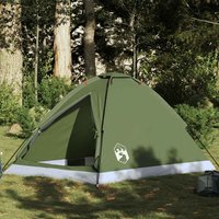 Berkfield Home Camping Tent Dome 2-Person Olive Green Waterproof
