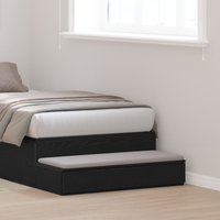 Berkfield Home Black Bed Drawers 75x36.5x16.5 cm Made from Engineered Wood