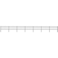 Garden Fence Spear Top Steel 11.9x0.8 m
