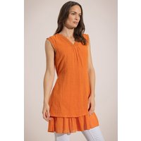 Klass. Sleeveless Cotton Layered Tunic Top