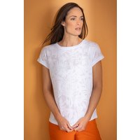 Klass. Embellished Floral Burnout Top