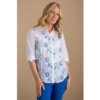 Embroidered Eyelet Shirt