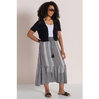Klass. Geometric Printed Midaxi Skirt