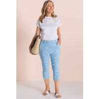 Embroidered Cropped Trousers