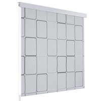 Berkfield Home Shower Roller Blind 80x240 cm Square in White
