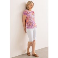 Anna Rose Women's Pull On Shorts in White | Size: 18