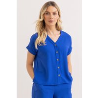 Klass. Textured V Neck Blouse