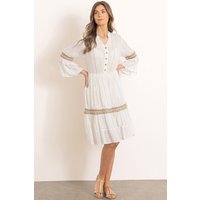 Klass. Women's Lurex Striped Tunic Dress