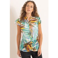 Printed Blouse Lurex Stripes