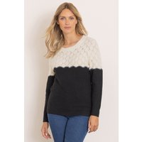 Klass. Women's Colour Block Textured Knit Top