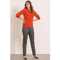 Klass. Slim Leg Checked Trousers