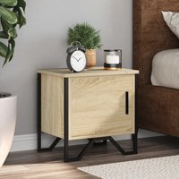 Berkfield Home Bedside Cabinets 2 pcs Sonoma Oak 40x30x40 cm Engineered Wood in Brown | Size: 40 x 30 x 40 cm