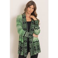 Klass. Women's Patterned Open Front Cardigan