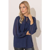 Klass. Women's Lace Trim Dobby Spot Top