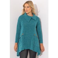 Klass. Dipped Hem Knitted Tunic Top