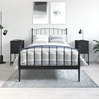 Berkfield Home Bedside Cabinets 2 pcs Black 32x42x70 cm Engineered Wood | Size: 32 x 42 x 70 cm