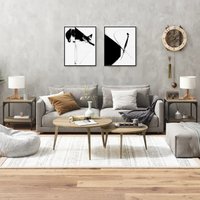 Berkfield Home Side Tables 2 pcs Sonoma Oak 40x40x40 cm Engineered Wood in Brown | Size: 40 x 40 x 40 cm
