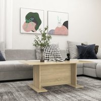 Berkfield Home Coffee Table Sonoma Oak 103.5x60x40 cm Engineered Wood in Brown