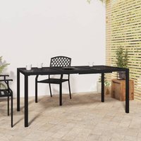 Berkfield Home Garden Table Anthracite 165x80x72 cm Steel in Black | Size: 165 x 80 x 72 cm