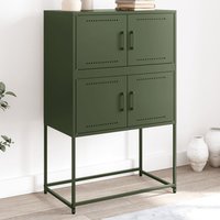 Berkfield Home Sideboard Olive Green 68.5x38.5x107 cm Steel